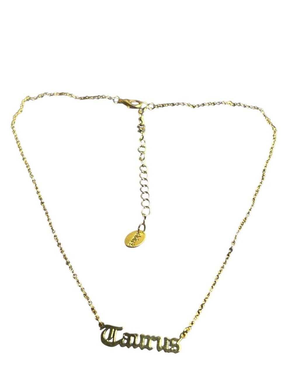 Claire's Taurus Goldtone Necklace 15 - 18 inches Long
